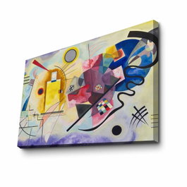 Wallity Lienzo Decorativo Wassily Kandinsky Yellow-Red-Blue 70 x 100 cm